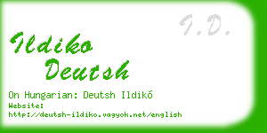 ildiko deutsh business card